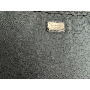 Coach Signature Black Laptop Computer Sleeve Bag Large Carrying Case Zip Around